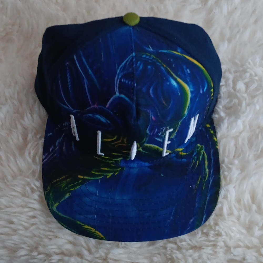 Alien Graphic Blue Hat - Picture 4 of 4